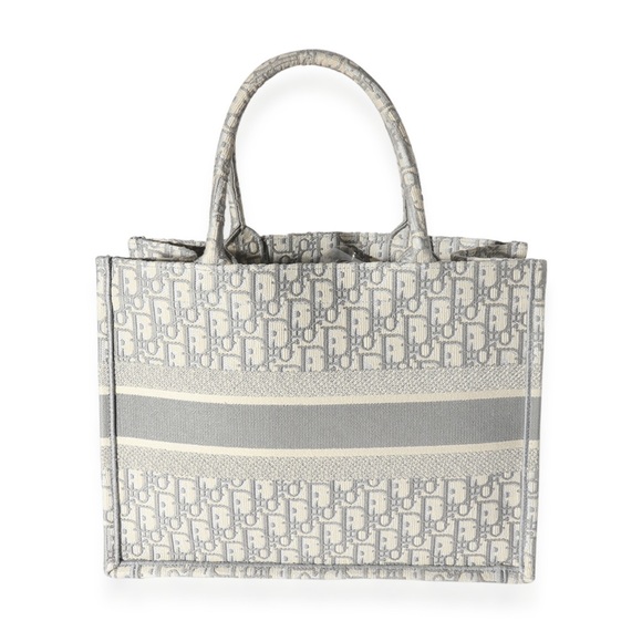 DIOR Small Light Grey Oblique Book Tote - Picture 5 of 5